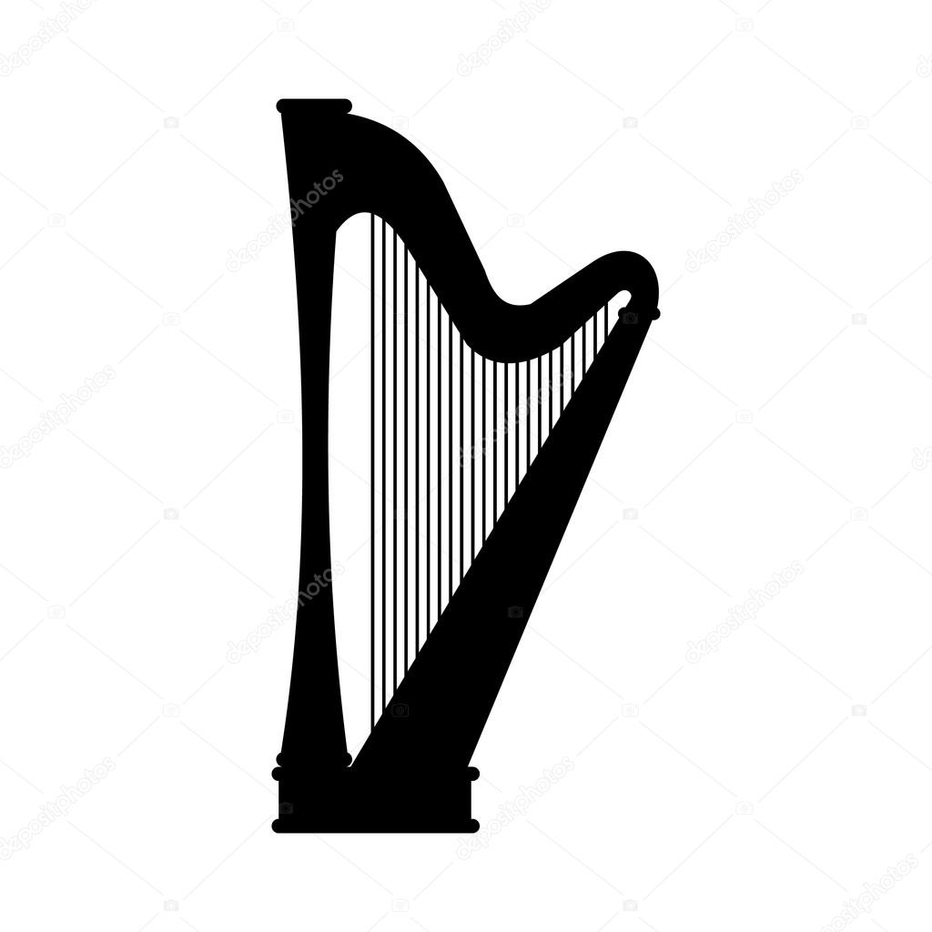 Harp black icon