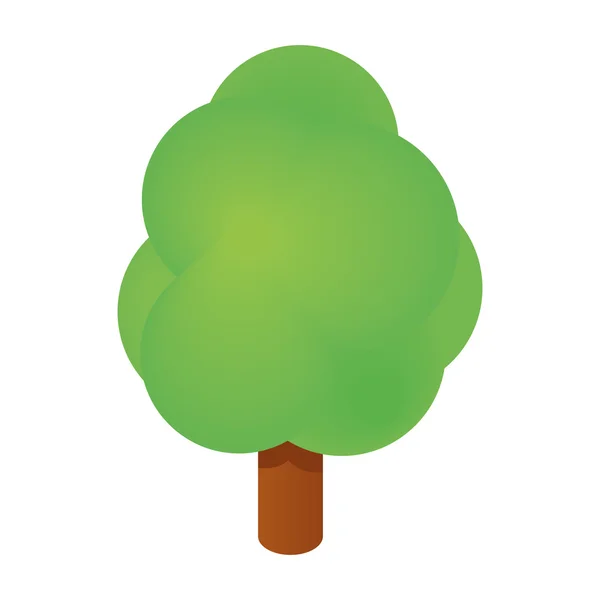 Ikona izometrického stromu — Stockový vektor