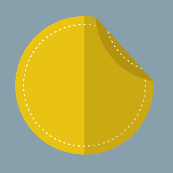 Badge vintage giallo — Vettoriale Stock