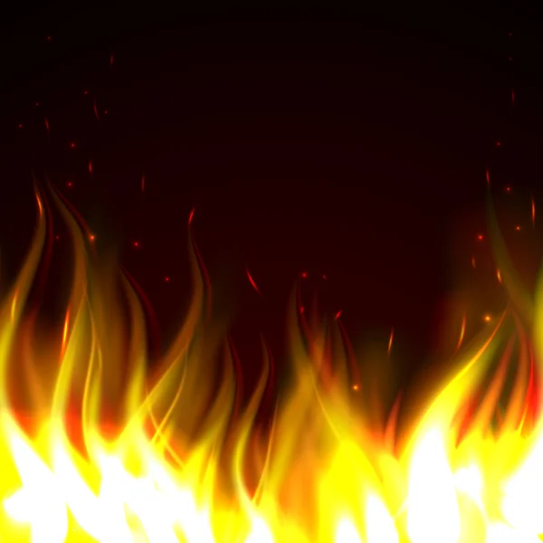 Pozadí s ohněm — Stockový vektor
