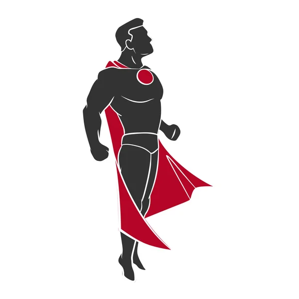 Супергерой, летящий вверх — стоковый вектор