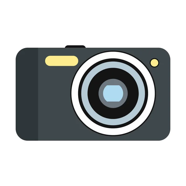 Nuova icona piatta della fotocamera — Vettoriale Stock