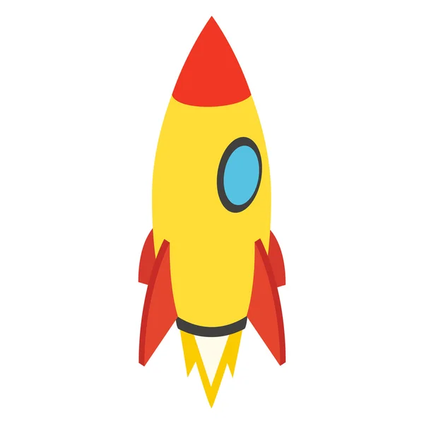 Rocket isometric icon — Stock Vector