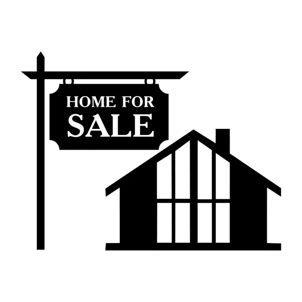 Venda casa ícone simples — Vetor de Stock