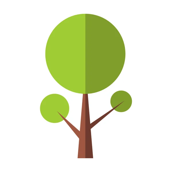 Tree flat icon — Stock Vector