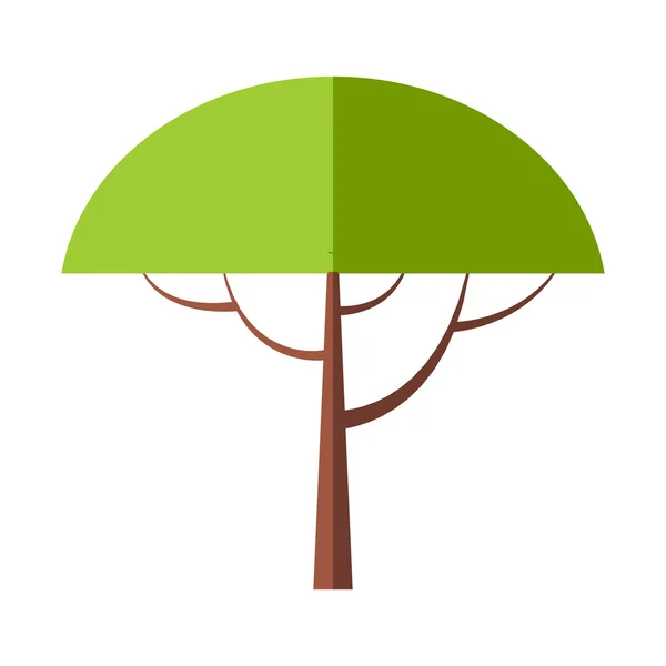Новий символ плоского дерева — стоковий вектор