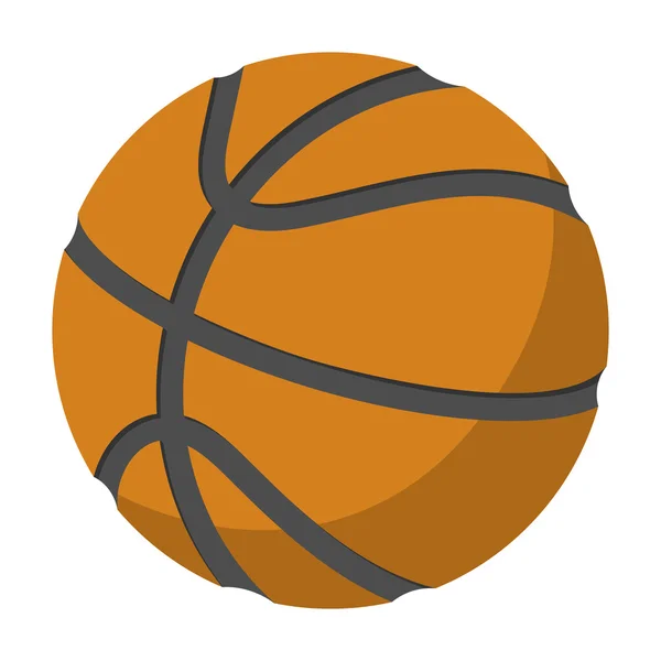 Basketbal enkele cartoon afbeelding — Stockvector