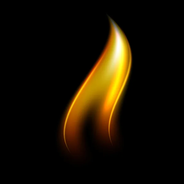 Belle flamme de feu — Image vectorielle