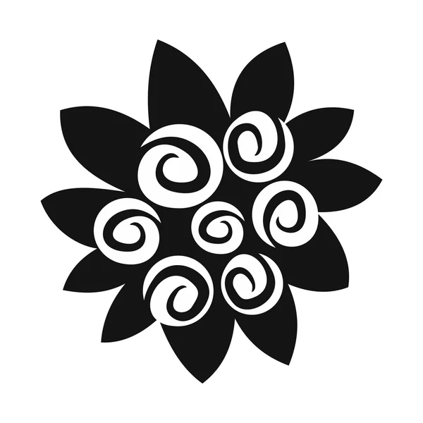 Bukett av blommor enkel ikon — Stock vektor