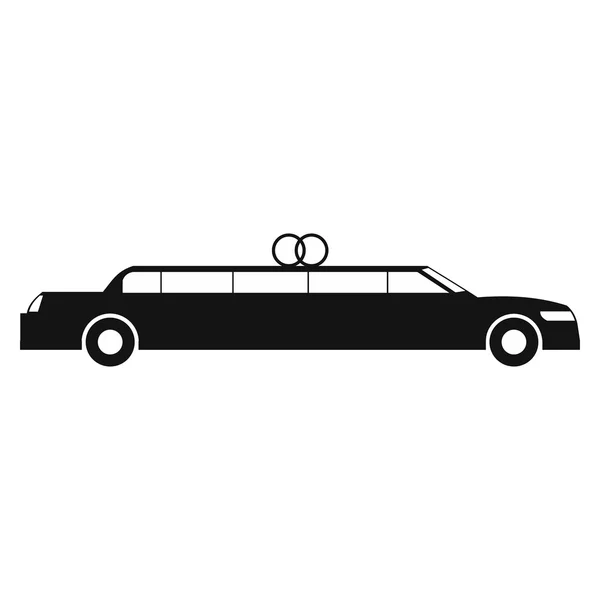 Limousine icône simple — Image vectorielle