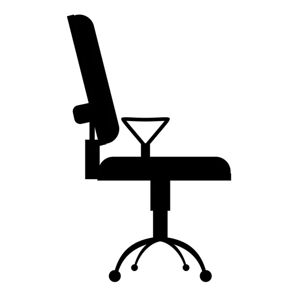 Chaise de bureau icône simple — Image vectorielle