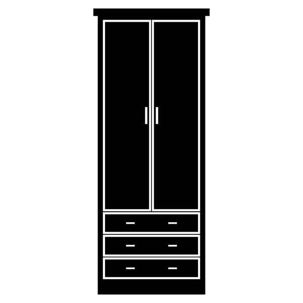 Armoire armoire icône simple — Image vectorielle