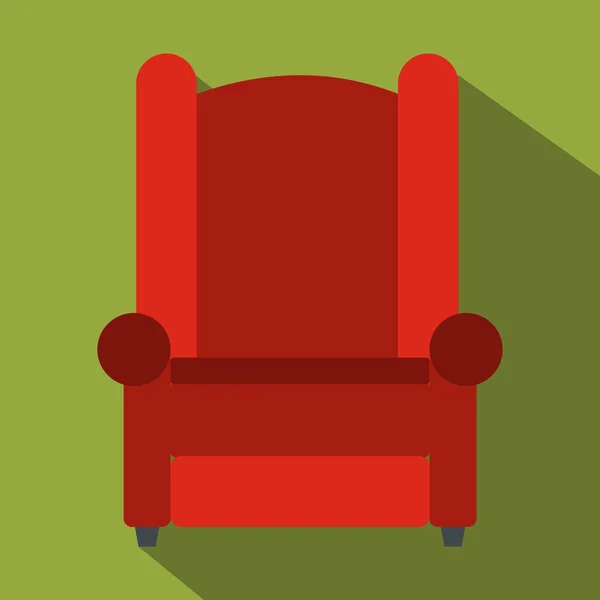 Sillón icono plano — Archivo Imágenes Vectoriales