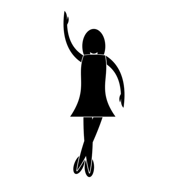 Nice dance simple icon — Stock Vector