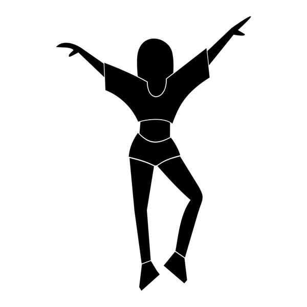 Best dance simple icon — Stock Vector