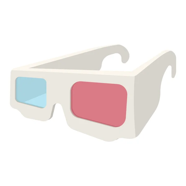 3D-glasögon cartoon ikonen — Stock vektor