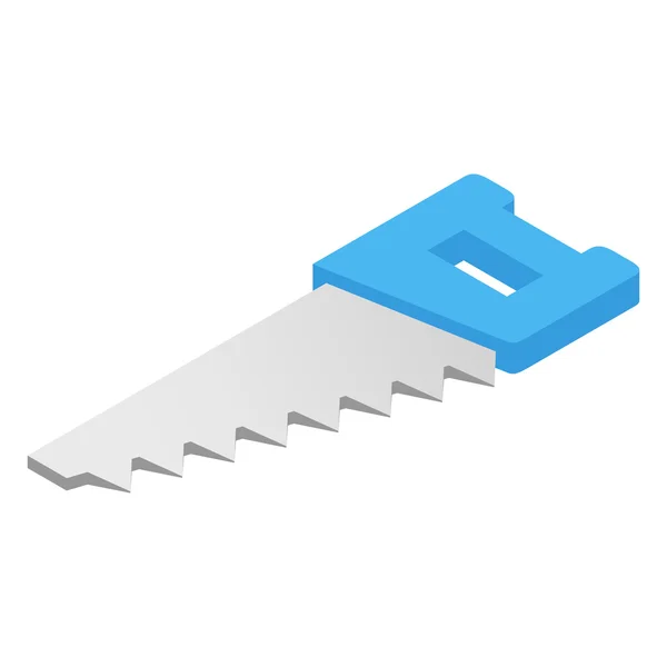 Hacksaw isometric 3d icon — Stock Vector