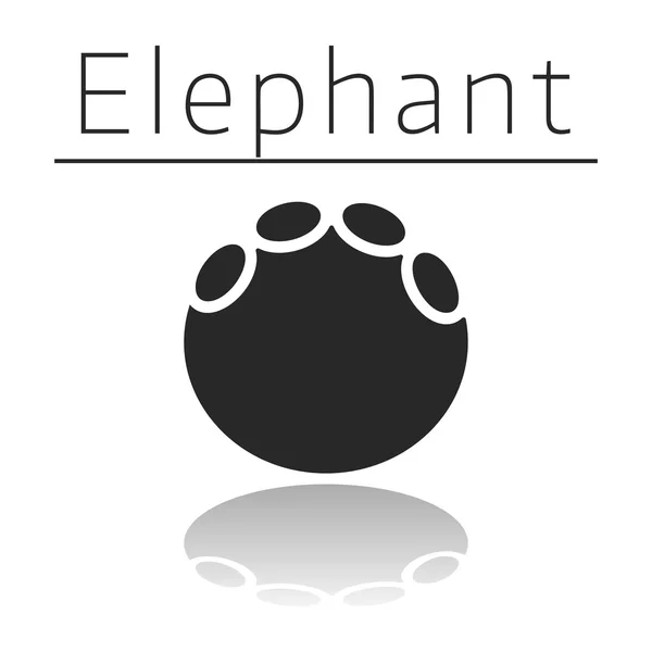 Elefantenspur — Stockvektor
