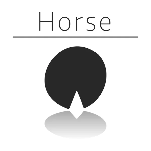 Paard dierlijke track — Stockvector