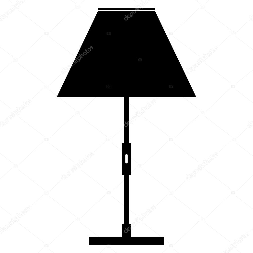 Floor lamp simple icon