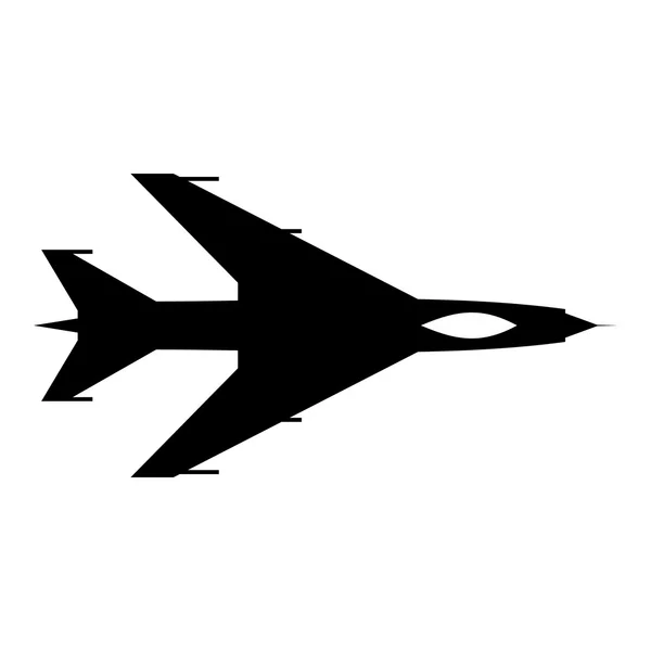 Nuevo vuelo avión de combate icono simple — Vector de stock