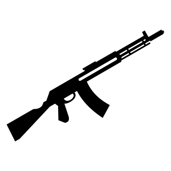 Submachine gun simple icon — Stock Vector