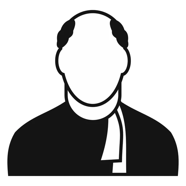 Starý muž avatar jednoduchý ikona — Stockový vektor