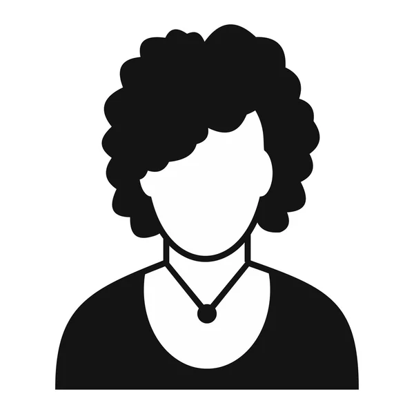 Nieuwe vrouw avatar eenvoudige pictogram — Stockvector