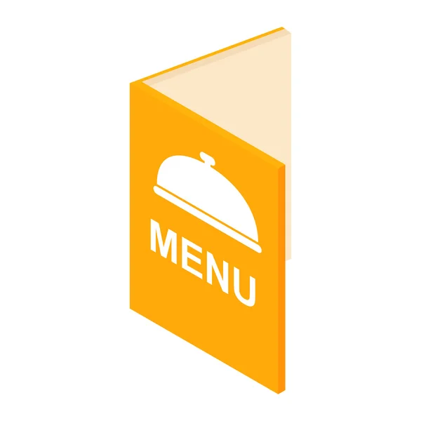 Izometryczny 3d ikonę menu — Wektor stockowy
