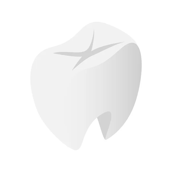 牙齿等距的 3d 图标 — 图库矢量图片