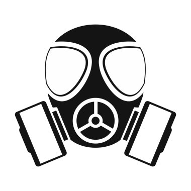 Gas mask simple icon clipart