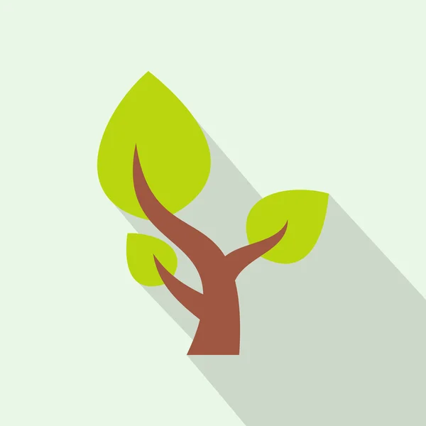 Tree saving plants flat icon — Stock Vector