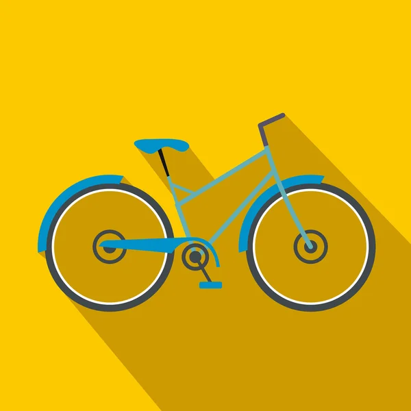 Bicicleta icono plano — Vector de stock