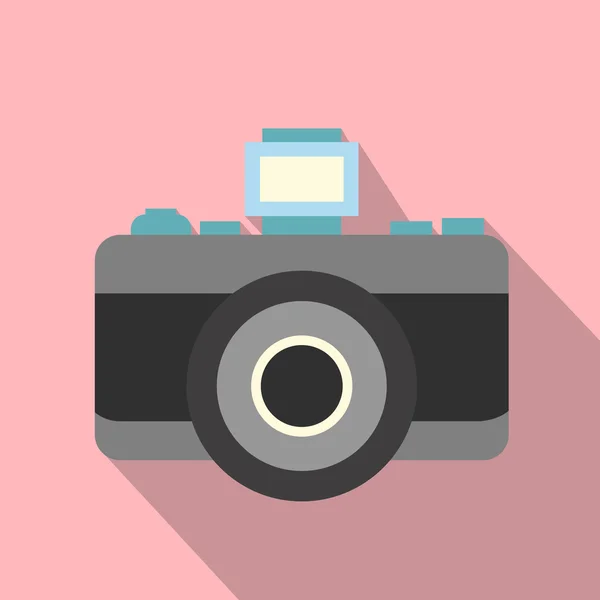复古相机平面图标 — 图库矢量图片