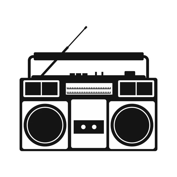 Boombox icono simple — Vector de stock