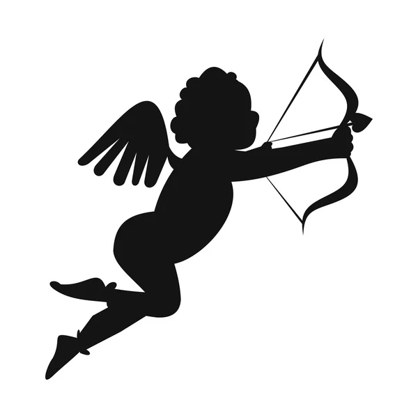 Saint Valentin Cupidon icône simple — Image vectorielle