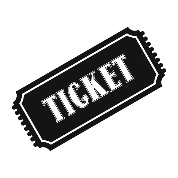 Oldtimerticket einfaches Symbol — Stockvektor