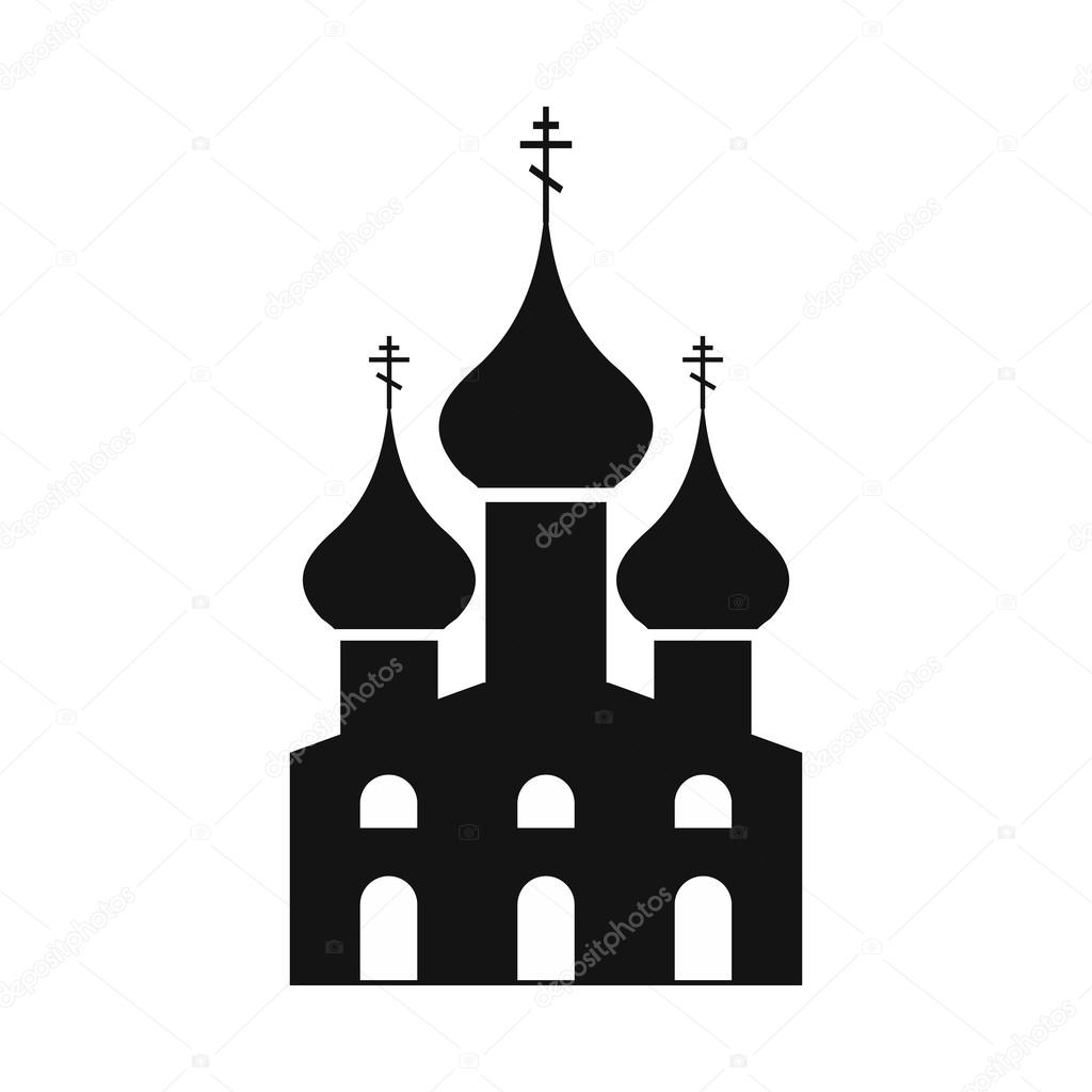 Russian orthodox church simple icon