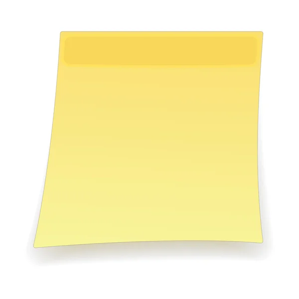 Négyzet alakú sárga matrica rajzfilm ikon — Stock Vector