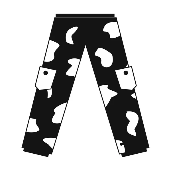 Pantalones de camuflaje icono simple — Archivo Imágenes Vectoriales