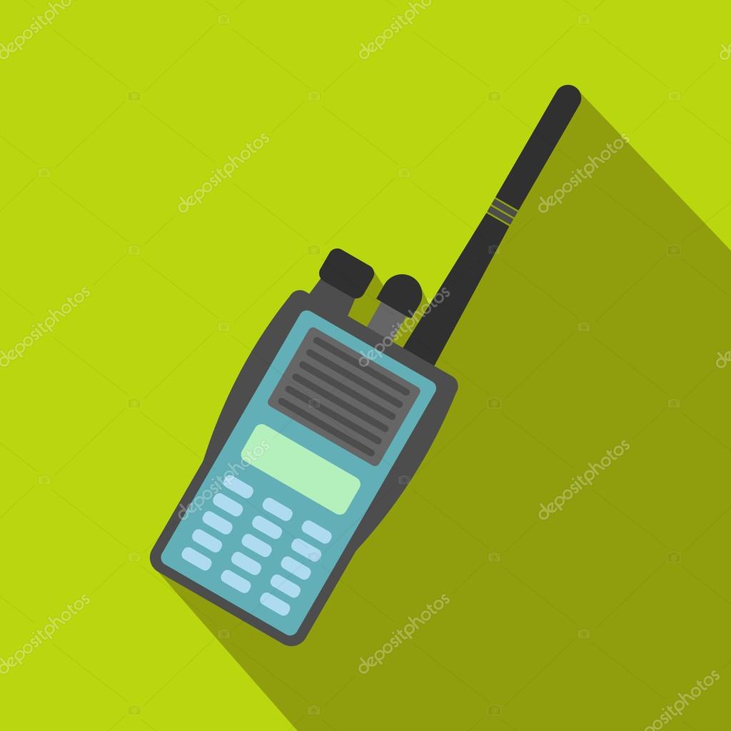 Military radio flat icon Stock Vector Image by ©juliarstudio #93345718