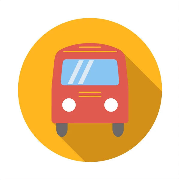 Bus Icono plano — Vector de stock