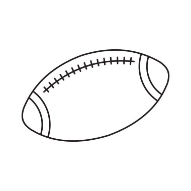 Rugby line icon clipart