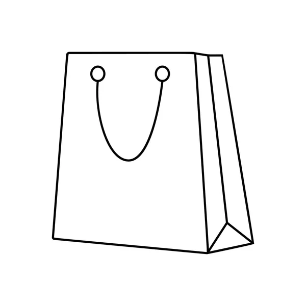 Shopping tas lijn pictogram — Stockvector