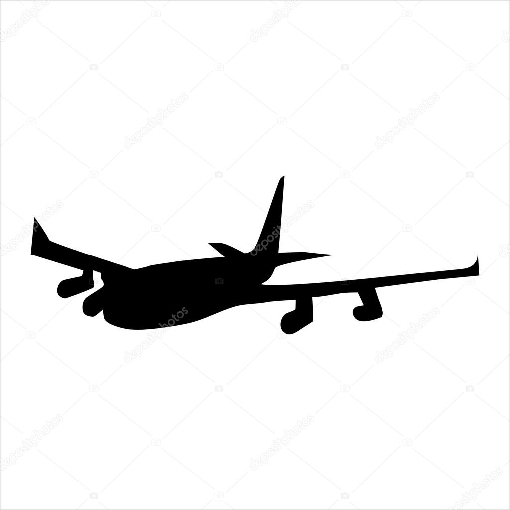 Planes black silhouette