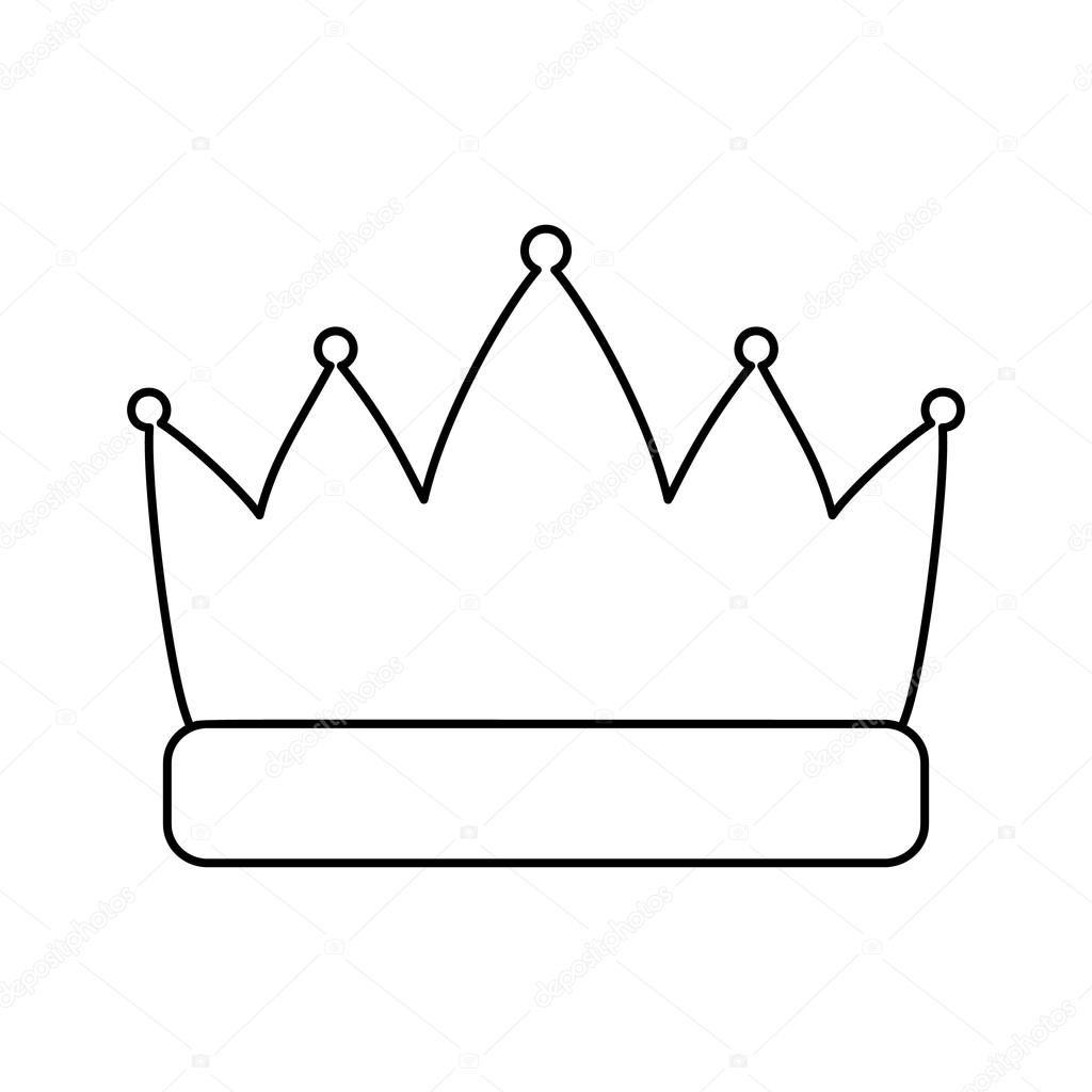 Crown line icon