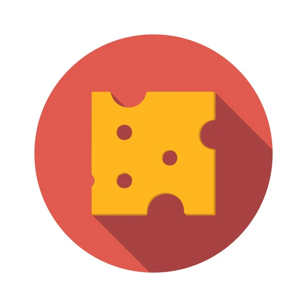 Плоская икона сыра — стоковый вектор