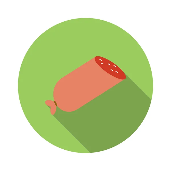Sausage flat icon — Stock Vector