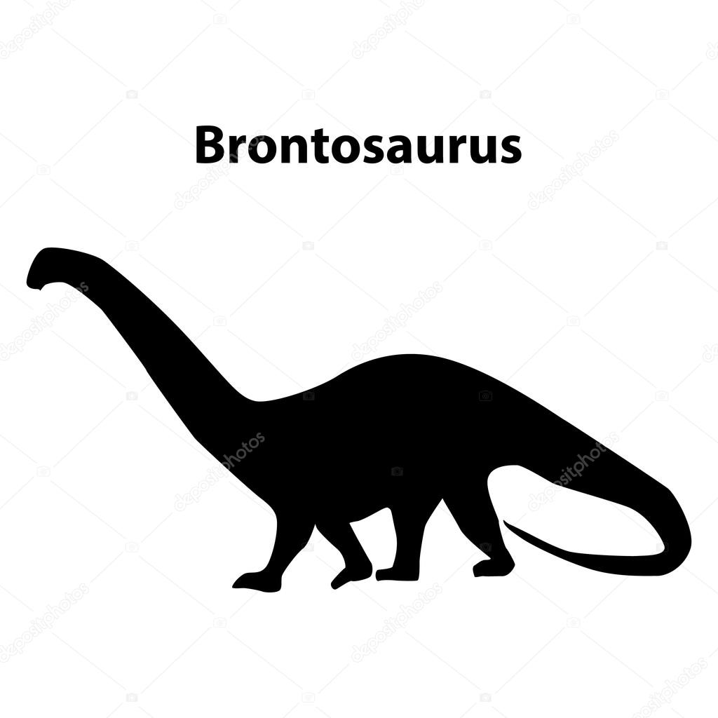 Brontosaurus dinosaur silhouette