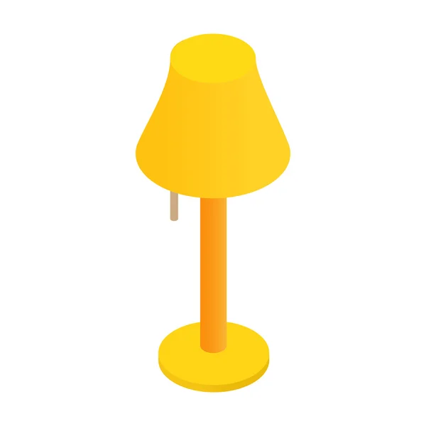 Lámpara de pie isométrica 3d icono — Vector de stock
